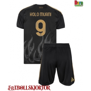 Juventus Randal Kolo Muani #9 Tredje Kläder Barn 2026-27 Kortärmad (+ Korta byxor)